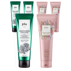 plu 三合一身體去角質磨砂膏 白麝香 200g+粉紅花卉香 200g 2條組, 3組