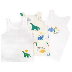 mollimelli friends 男童 Molli Dino 背心 3件組