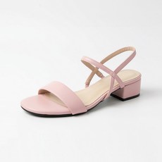 shoes& 女款鬆緊帶中跟繫帶涼鞋 sn051, 250, 粉紅色