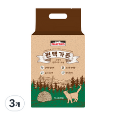 파미데이즈 고양이 편백가든 편백나무 모래, 2.8kg, 3개, 편백향