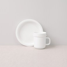 보울보울 국산 노르딕볼볼 디저트세트 3P, 밀크화이트, 디저트플레이트1개+ 머그 1개+소스볼 1개
