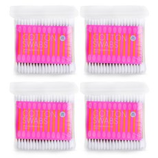 nelik 木軸棉花棒, 100支, 4包