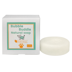 Bubble Buddle 水漾芒果 狗狗散步用潔足皂 100g + 起泡網組合, 1套