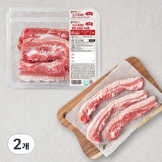 곰곰 1등급 두꺼운 칼집 삼겹살 구이용 (냉장), 1kg, 2개
