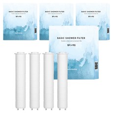 HappyDarling 淋浴蓮蓬頭替換用淨水濾芯 4入組, 4組