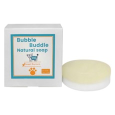Bubble Buddle Sweet Banana 狗狗散步用潔足皂 + 起泡網組合, 1套