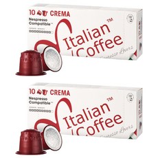 이탈리안커피 네스프레소 호환 캡슐커피 크레마, 5.5g, 10개입, 2개