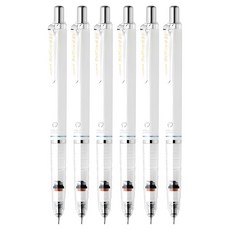 델가드 샤프 화이트, 0.5mm, 6개