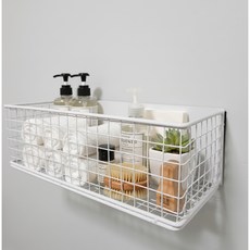 Dramavalue 多功能磁吸收納籃, 白色, 1個