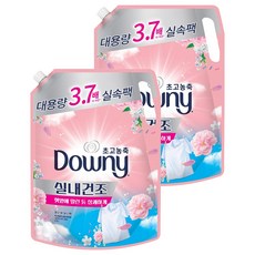 다우니 실내건조 초고농축 섬유유연제 플로럴 블로썸 리필, 2.6L, 2개 2.6L, 2개