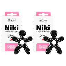 Mr&Mrs FRAGRANCE Niki 車用芳香劑補充包, 熱情花語, 2個
