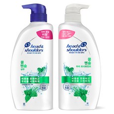 헤드앤숄더 두피 토탈 솔루션 샴푸 쿨 멘솔 850ml + 트리트먼트 850ml, 1개