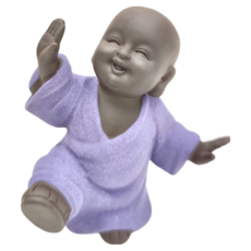 紫砂陶瓷 茶寵擺飾套組 歡欣鼓舞, 綜褐色