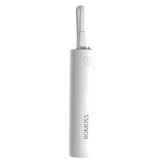 로모스 케이블 일체형 미니 보조배터리 2000mAh C타입, 화이트, PSC02