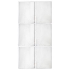 Lan CHYn 連勤牌文具 極厚20入資料簿 側入式 lcw20-1, 透白色, 3本