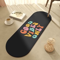 Beyond Living Good Smile 可水洗珪藻土腳踏墊, GOOD VIBES ONLY