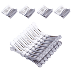 CHIFUN SENHUO 祈樂森活 日式無痕軟膠衣夾 5組, 白色、灰色, 16個