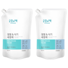 GOONGBE 宫中秘策 奶瓶餐具清潔劑補充包, 2個, 400ml