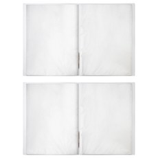 Lan CHYn 連勤牌文具 極厚20入資料簿 側入式 lcw20-1, 透白色, 2本