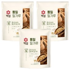CJ BEKSUL 白雪 全麥麵粉, 3個, 1kg