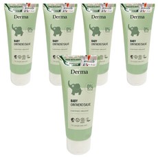 Derma 寶寶有機舒敏萬用膏, 蘆薈杏仁油深層滋潤, 新生兒嬰兒敏感肌適用, 0%香精, 99%天然萃取, 5條, 100ml