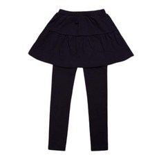 ORANGEDAMOM 女童素色層次內搭褲裙