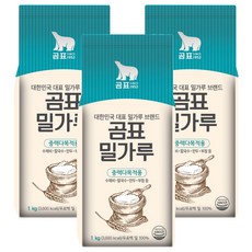 곰표 밀가루 중력다목적용, 1kg, 3개