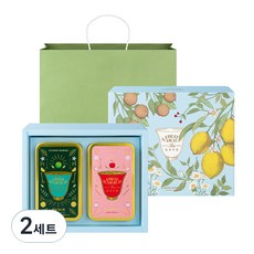 SSANGGYE Blooming Duo 水果擁抱 2種組合 + 提袋, 青橘茉莉, 蘋果木槿花, 提袋, 2套