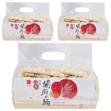 華山興 關廟麵, 手感麵條 不含防腐劑 全素, 1.2kg, 3包
