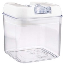 PEARL LIFE 珍珠金屬 矩形槓桿式鎖蓋系統儲物盒, 透明色, 1個