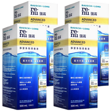 BAUSCH LOMB 博士倫 瑞霖 淨潔多效保養液, 500ml, 4瓶