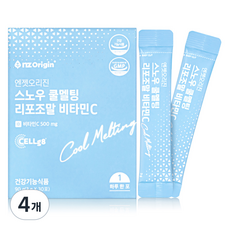 엔젯오리진 스노우 쿨멜팅 리포조말 비타민C, 30정, 4개