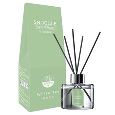 Snuggle 熊寶貝 香氛室內擴香 蘊含天然植萃精油, 療癒白茶(綠), 100ml, 1件