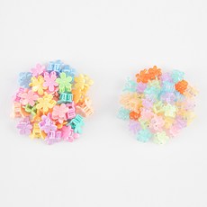 LollyTree 女童花朵迷你抓夾 2款 x 100入 組