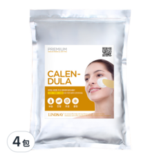 LINDSAY 頂級金盞花軟膜粉，專家製作，添加金盞花花瓣，保濕成分, 4包, 1入