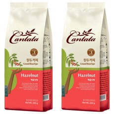 Cantata 康塔塔 咖啡豆榛子味, 濃縮咖啡機, 200g, 2個
