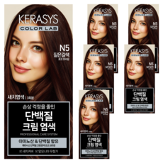 케라시스 단백질 크림 염모제 120g, 초코브라운, 6개