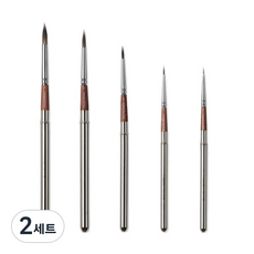 HWAHONG 華虹 細筆刷 356 5件組, 0號, 1號, 2號, 3號, 4號, 2套