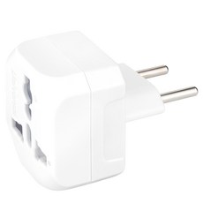 SUPERCELL 超電王 SC303歐規小圓轉接頭 國際旅行必備 多國插座適用, 1入