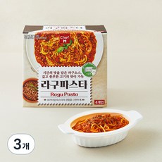 쉐프엠 라구파스타 4개입 4인분, 920g, 3개