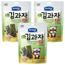 일동후디스 아이얌 김과자, 참깨, 20g, 3개