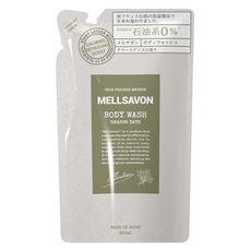MELLSAVON 沐浴露補充包 草本 木質調香味 清新宜人, 380ml, 1包
