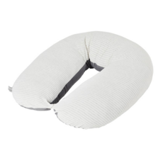 unilove Hopo多功能孕哺枕 有機棉兩用枕套 不含枕心 UNI-41004C, 條紋灰