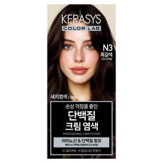 케라시스 단백질 크림 염모제 120g, 다크브라운, 1개