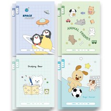 탐사 국어 10칸 노트, 블루, 8개