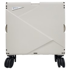 TRUELIFE OUTLET 純色摺疊購物車 RH2409-WT 44 x 40.5 x 50.5~101cm 6kg, 1個, 米白