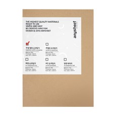 anysheet 霧面手動護貝膜 100張, 1包, A4