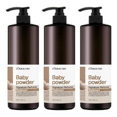 로더베르 시그니처 퍼퓸 트리트먼트 베이비파우더, 1L, 3개