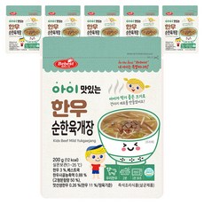 베베스트 아이 맛있는 한우 순한 육개장, 200g, 6개