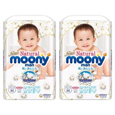 滿意寶寶 moony 日本版 頂級有機棉褲型尿布 5~10kg, M, 92片